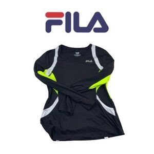 Fila Sport Black Athletic Top. Sz L
